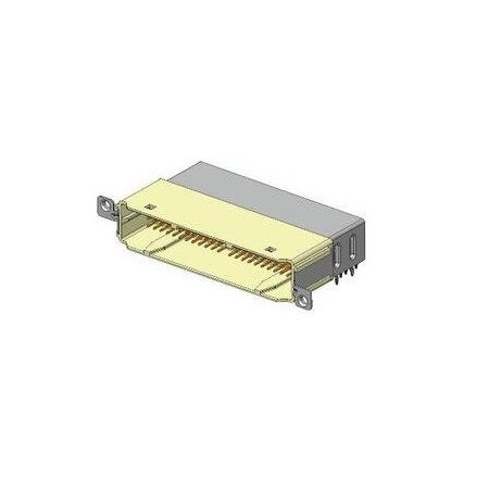 Fci Board Connector, 96 Contact(S), 4 Row(S), Male, Right Angle, 0.079 Inch Pitch, Press Fit Terminal,  10087068-101LF